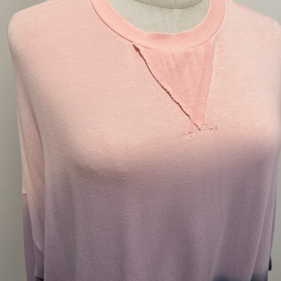 Young Fabulous & Broke Juliette Ombre Peach Purple Crewneck Sweatshirt Size XS - Picture 2 of 8